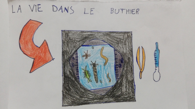 Fig. 4 e 5 - Alcuni disegni inviati dai bambini della scuola di Saint Christophe