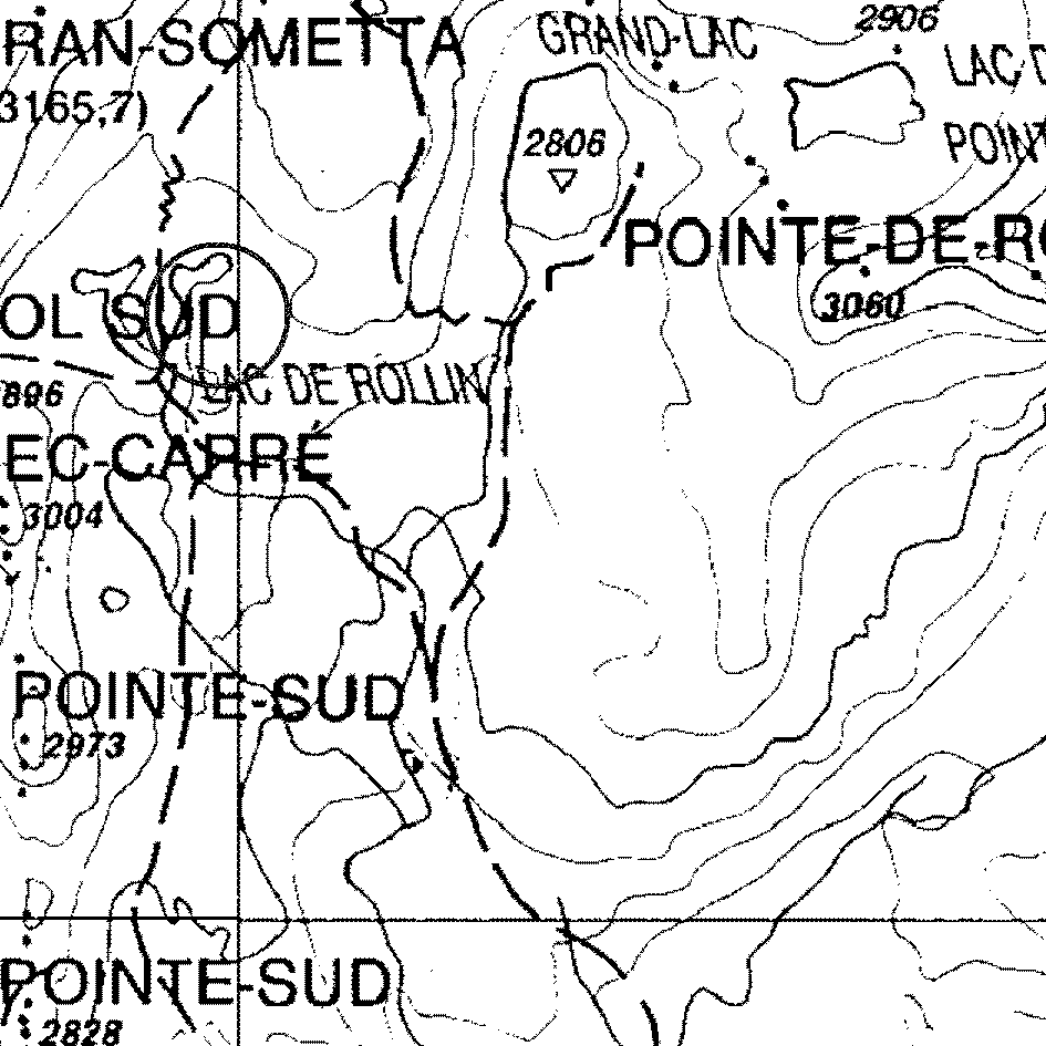 mappa lago Cime Bianche IV - Ayas