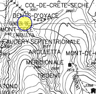 mappa lago Aroletta I - Bionaz