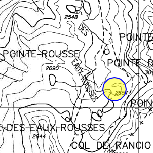 mappa lago Torrente Scaletta nord - Cogne