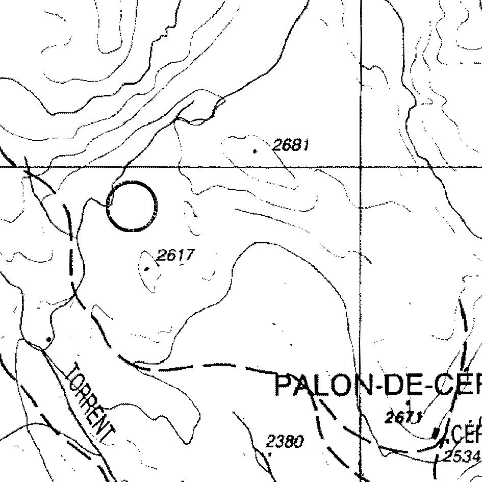 mappa lago Comba Rollin IV - Ayas