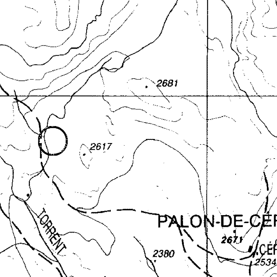 mappa lago Comba Rollin VI - Ayas