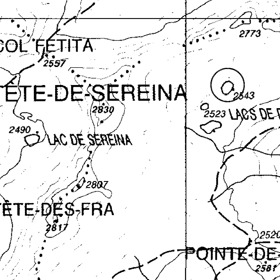 mappa lago Ziule IV - Avise