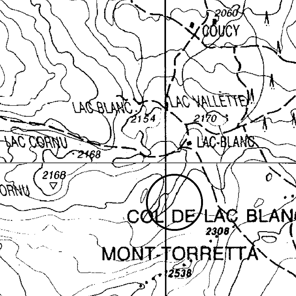 mappa lago Barbustel - Champdepraz