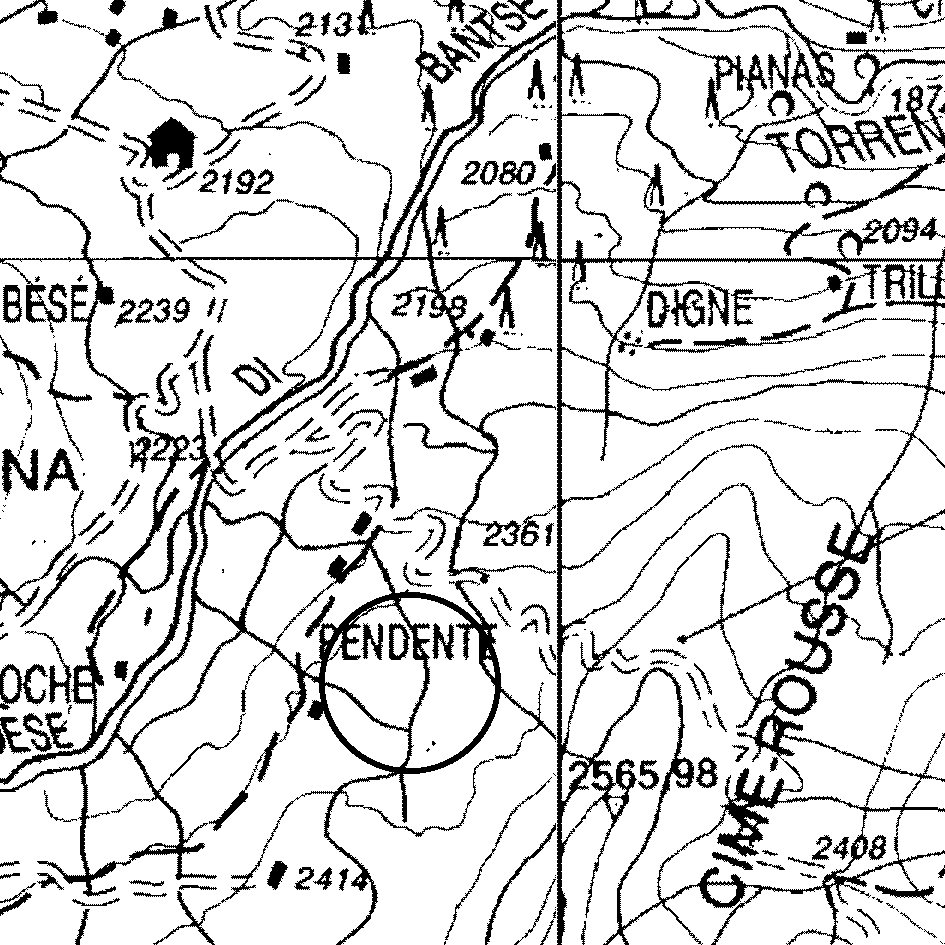 mappa lago Alpe superiore Pendente II - Champorcher