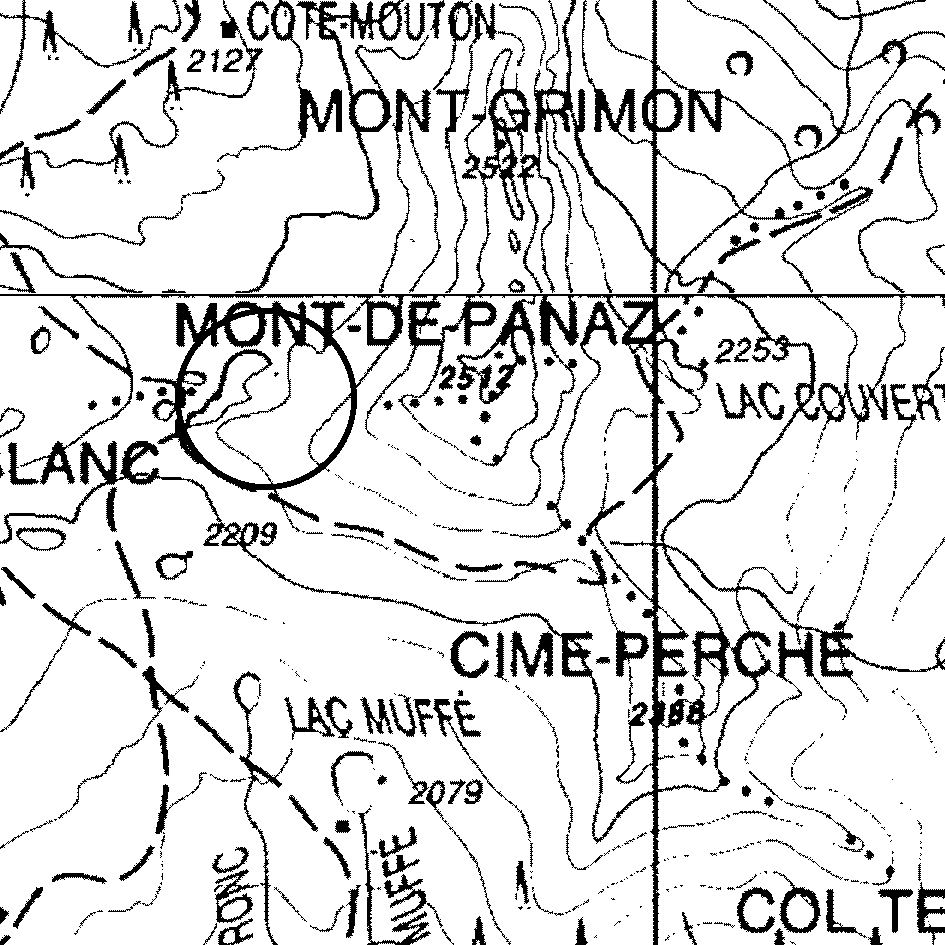 mappa lago Col de la Croix I - Champorcher