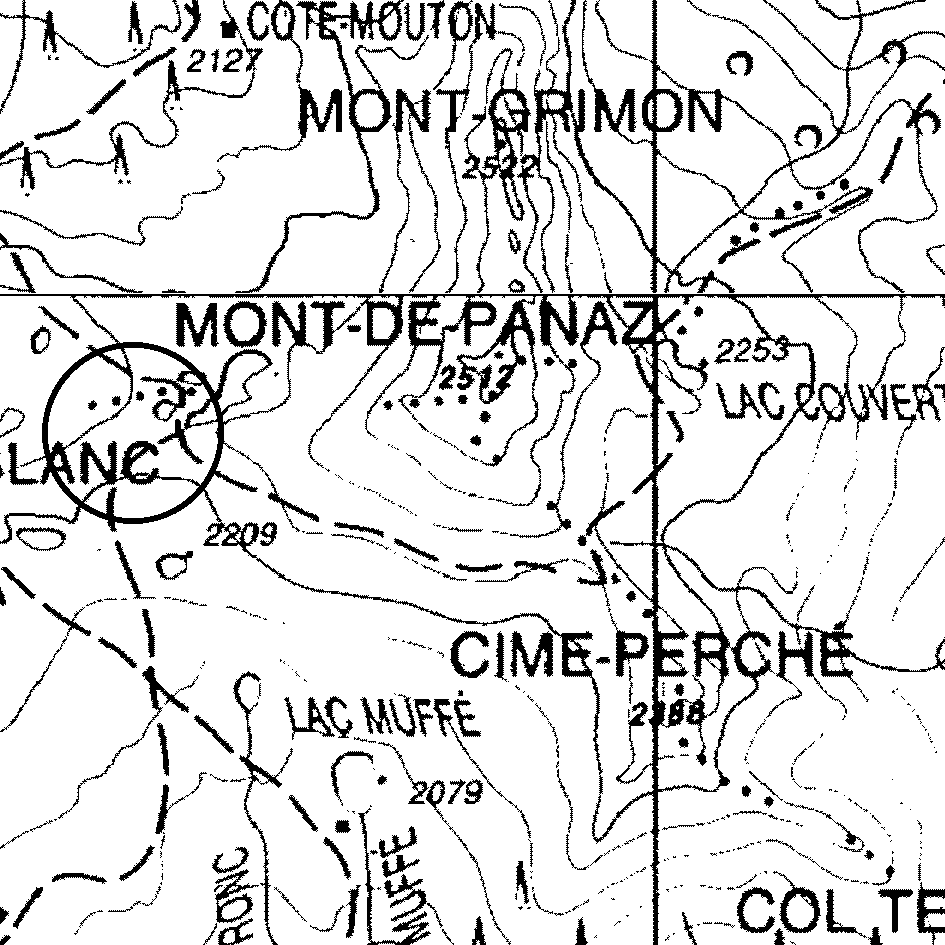 mappa lago Col de la Croix II - Champorcher