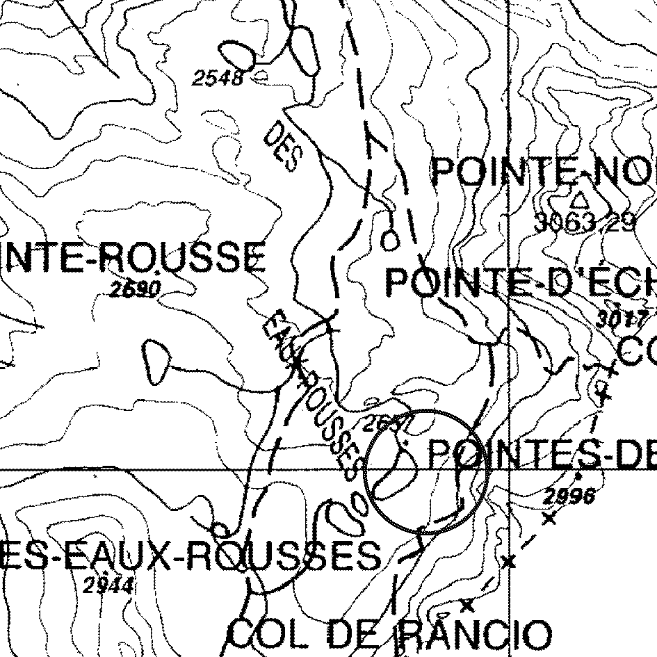 mappa lago Bocchetta della Scaletta inferiore - Cogne