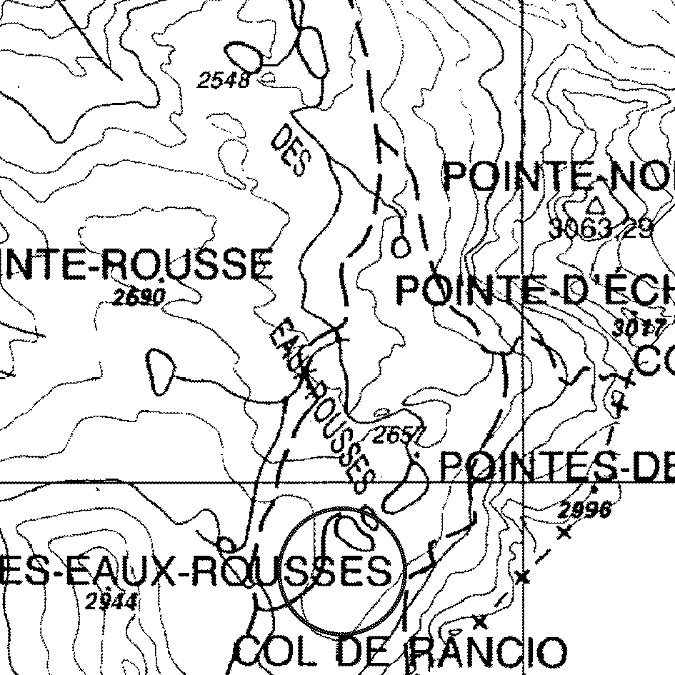 mappa lago Bocchetta della Scaletta superiore - Cogne