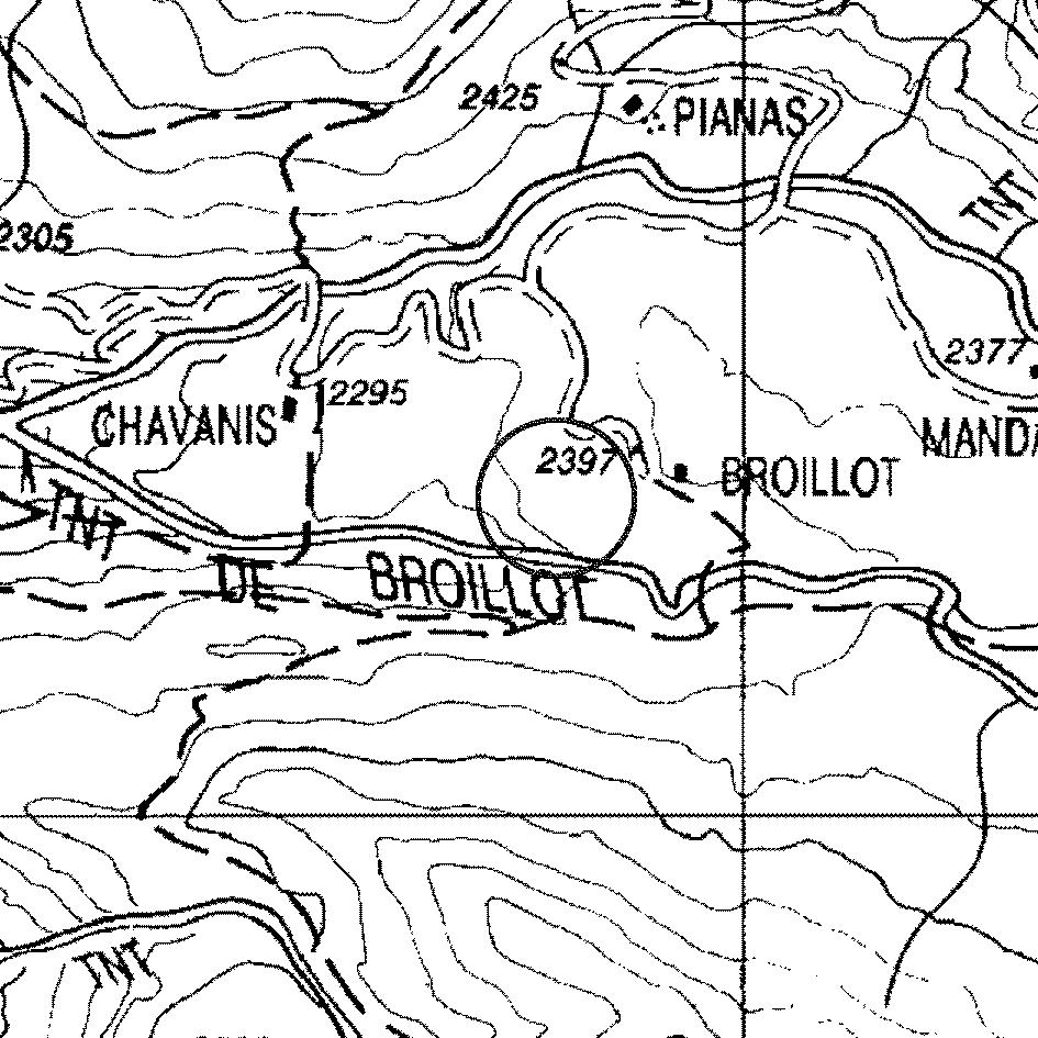 mappa lago Broillot inferiore - Cogne
