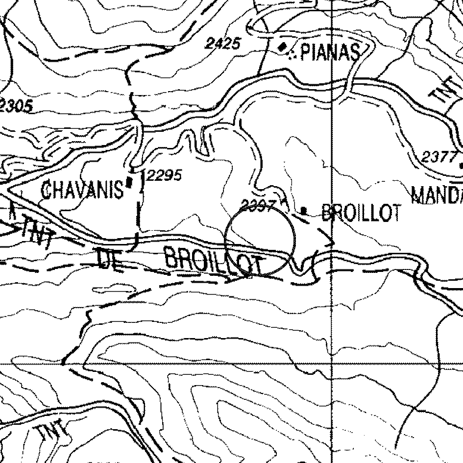 mappa lago Broillot medio - Cogne