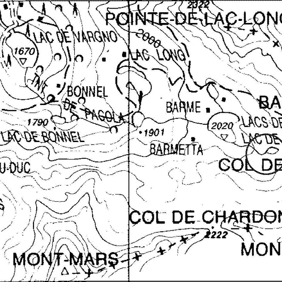 mappa lago della Cua - Fontainemore