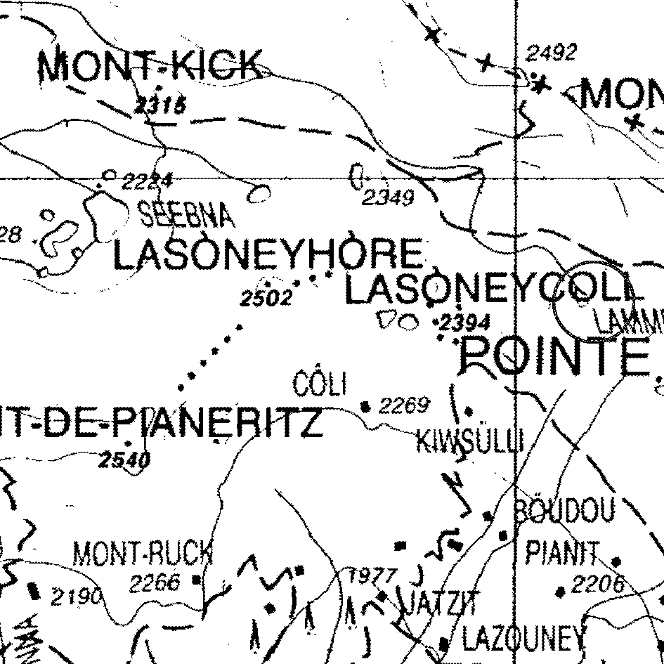 mappa lago Colle Loo - Gressoney-Saint-Jean
