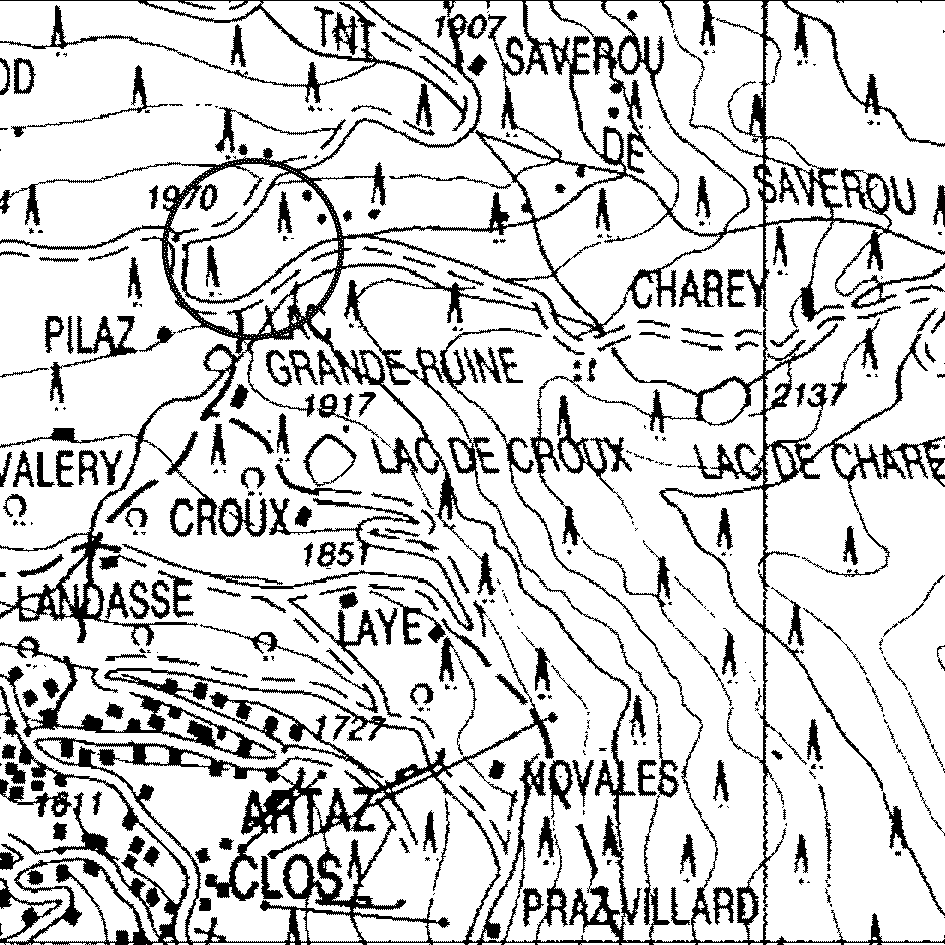 mappa lago Col Pillaz - La Magdeleine