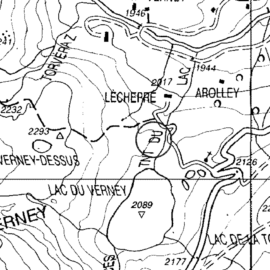 mappa lago Verney III - La Thuile