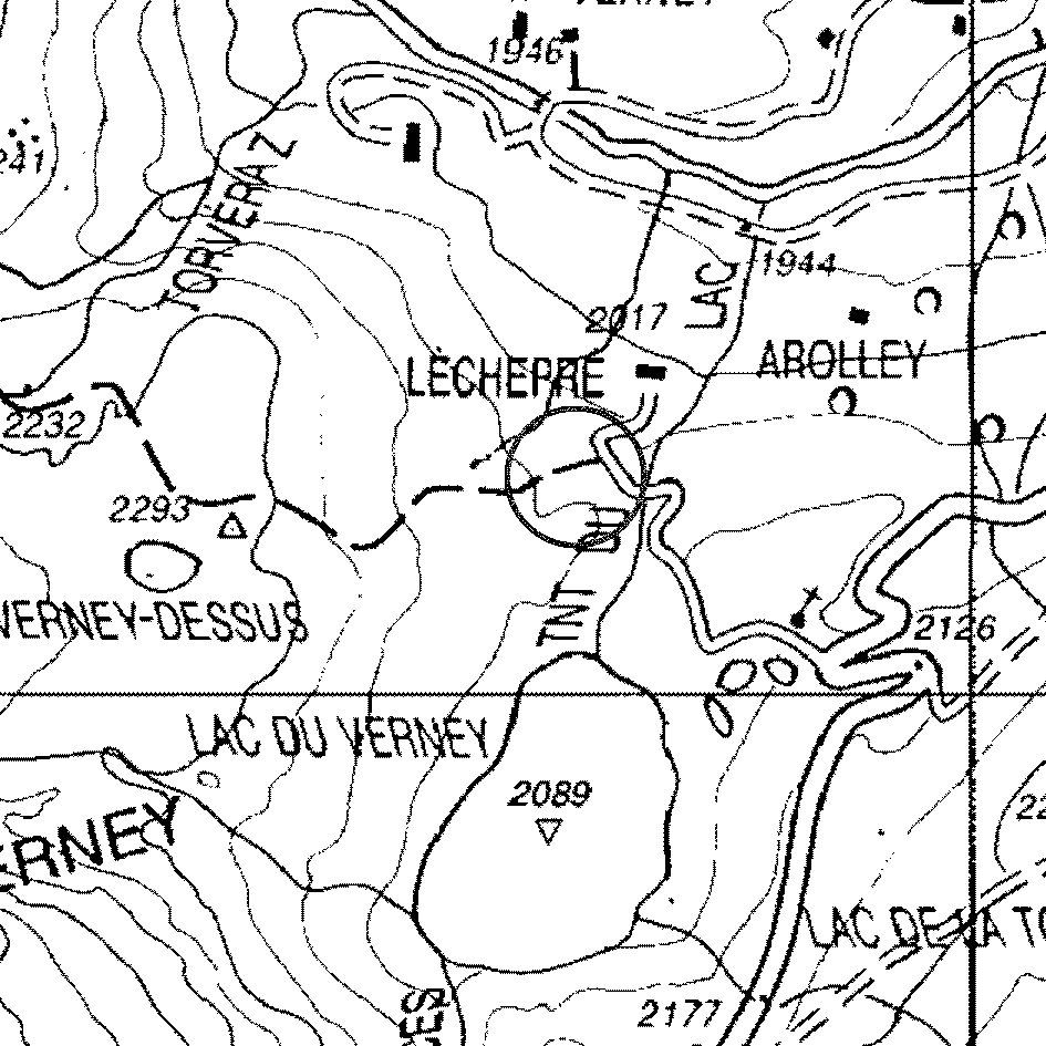mappa lago Verney IV - La Thuile