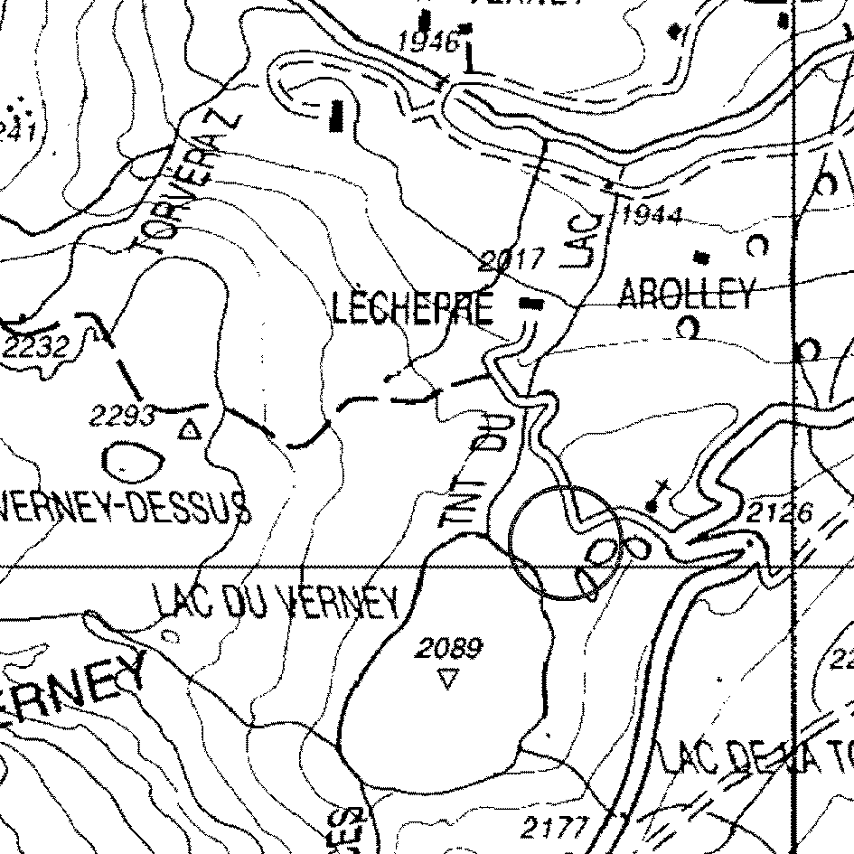 mappa lago Verney IX - La Thuile