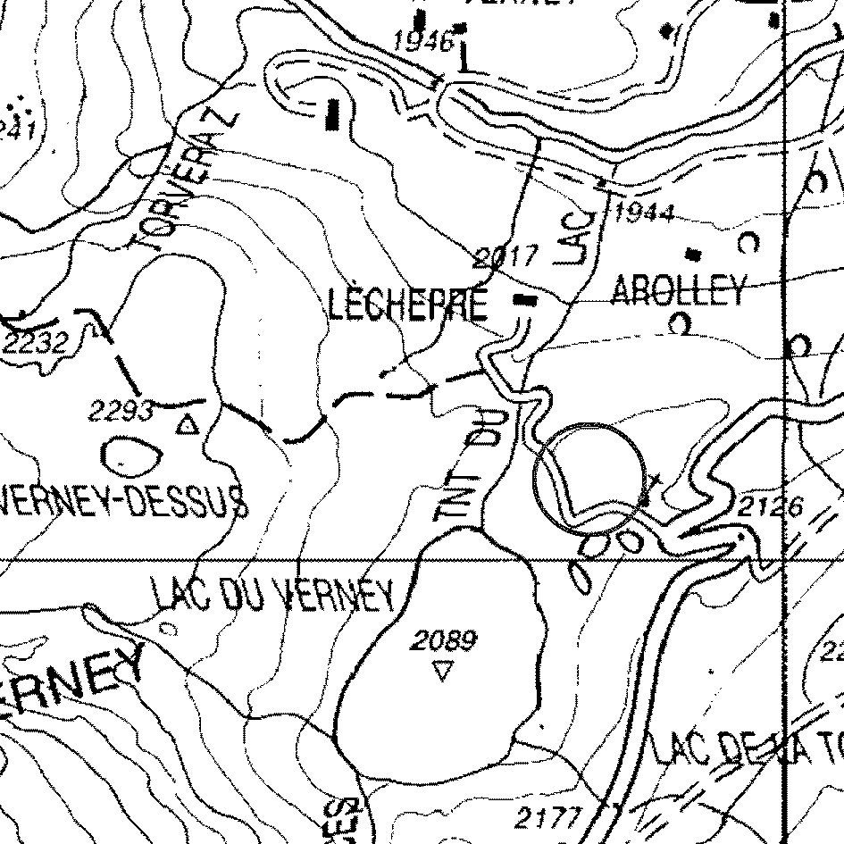 mappa lago Verney VI - La Thuile