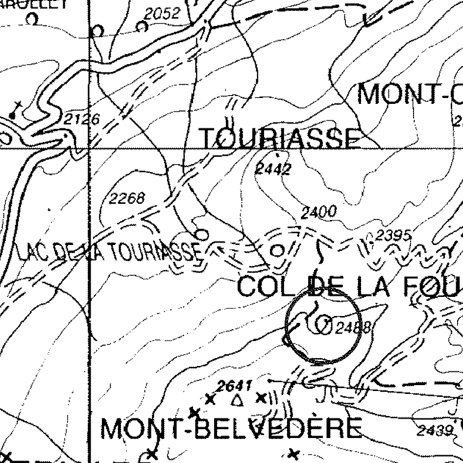 mappa lago Belvedere II - La Thuile
