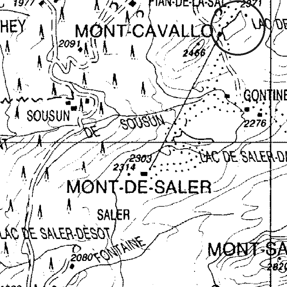 mappa lago Ciarcerio - Ayas