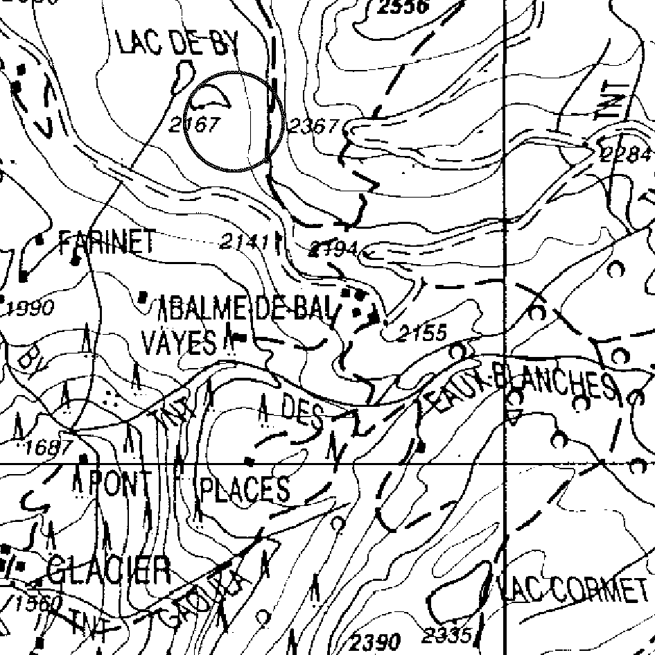 mappa lago By contiguo - Ollomont