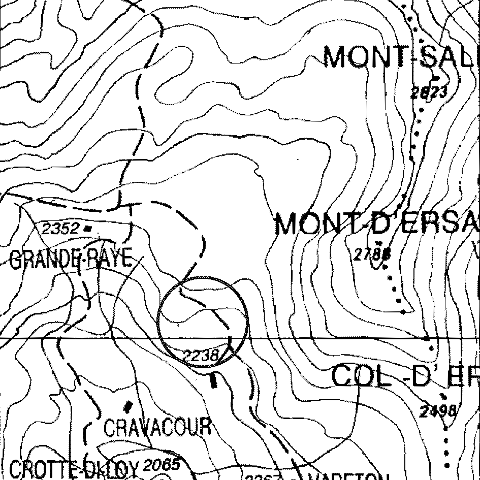 mappa lago Zanzuet - Torgnon