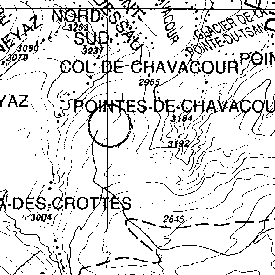 mappa lago Chavacour - Torgnon