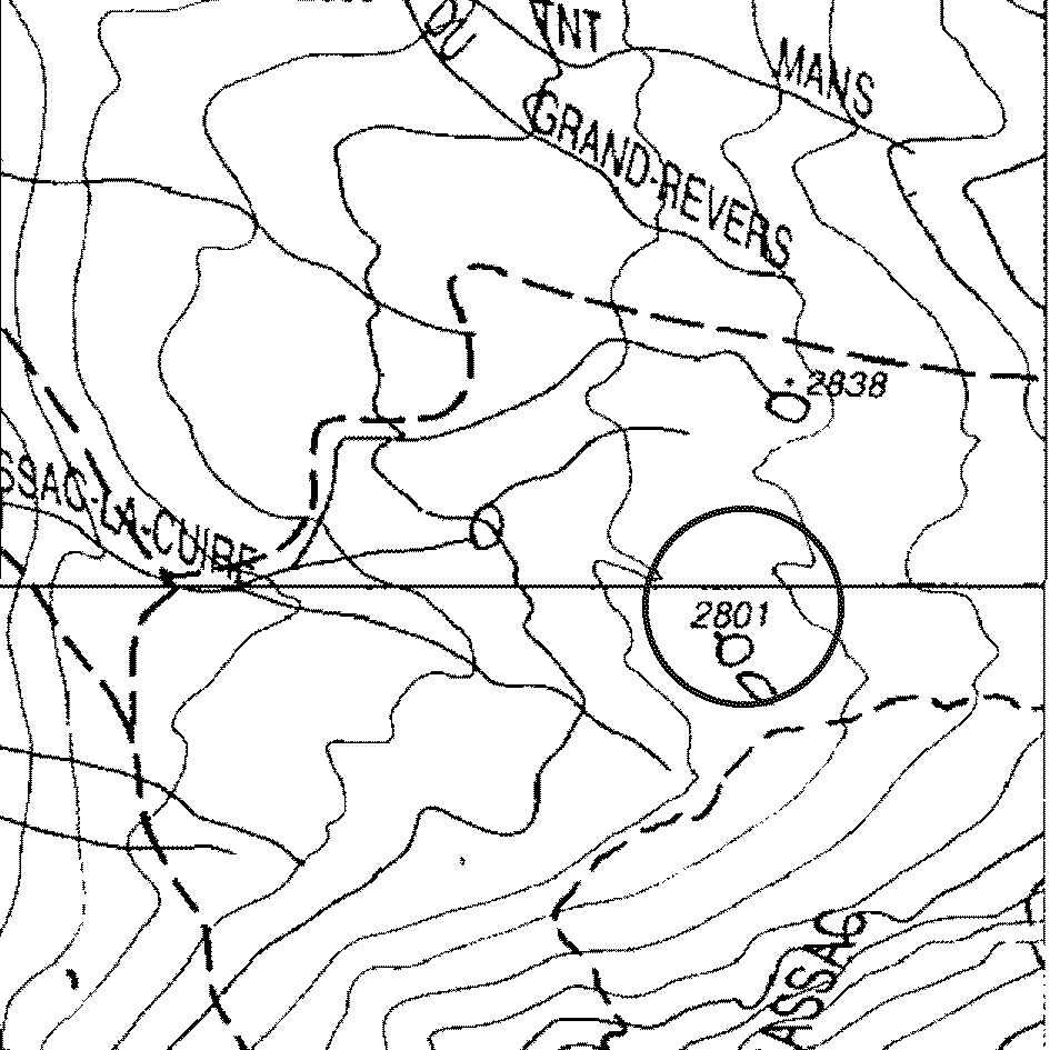 mappa lago Bassac I - Valgrisenche