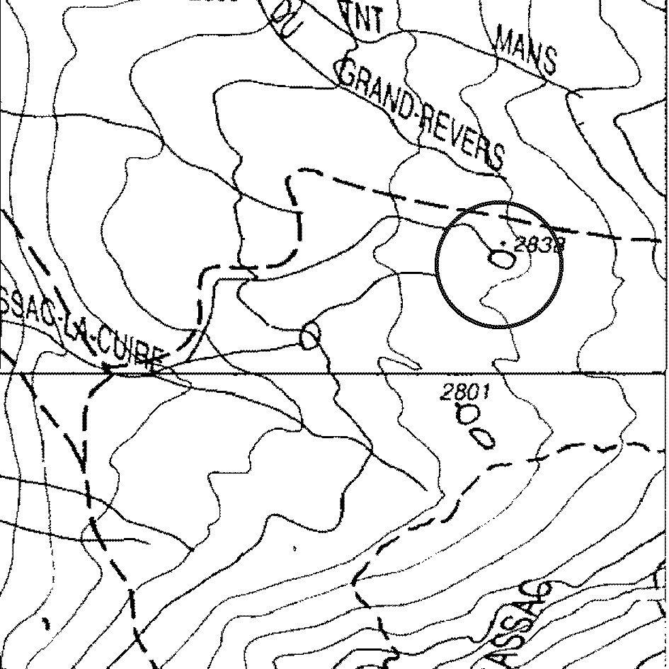 mappa lago Bassac II - Valgrisenche
