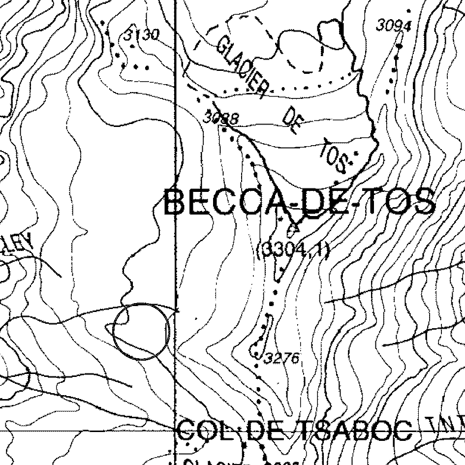 mappa lago Becca di Tos IV - Valgrisenche