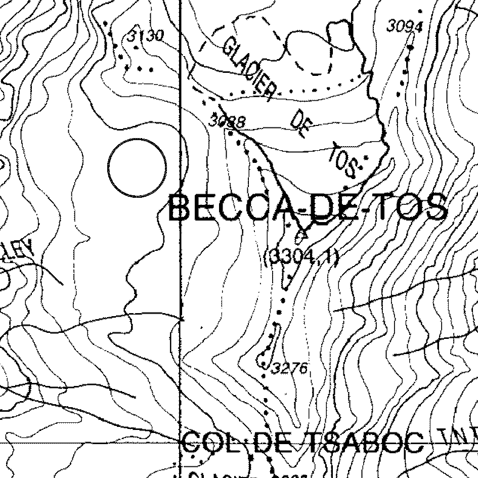 mappa lago Becca di Tos V - Valgrisenche