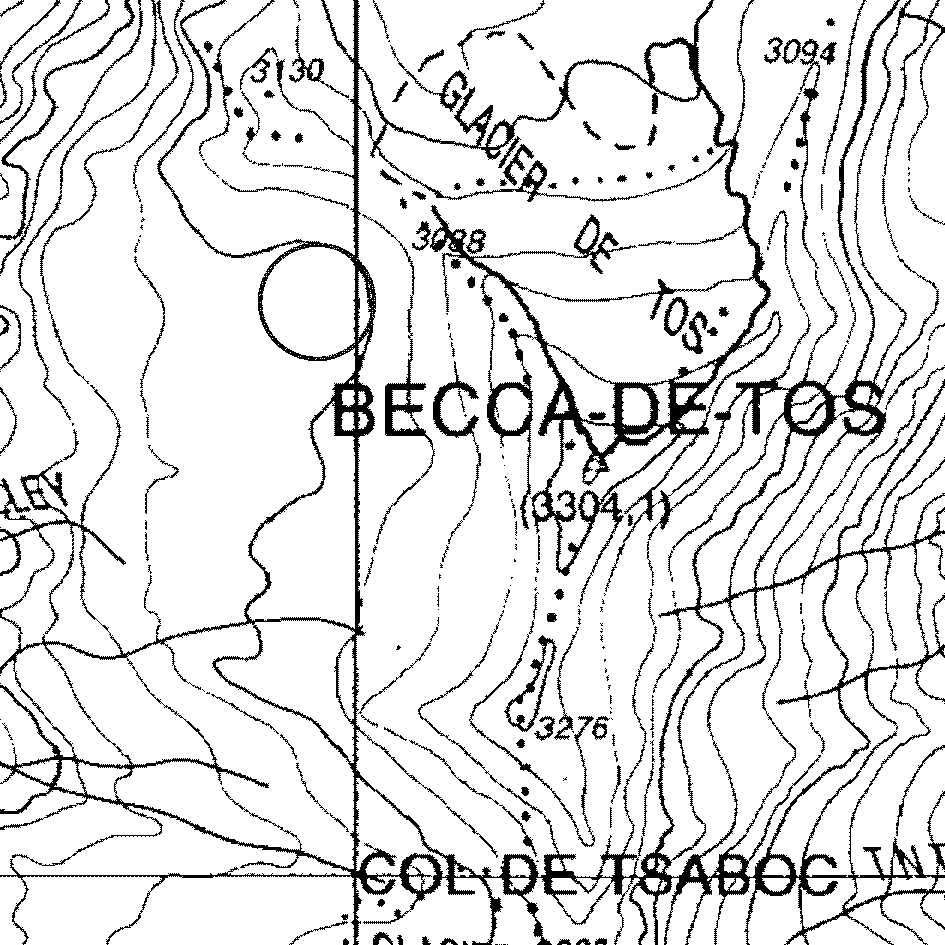 mappa lago Becca di Tos VI - Valgrisenche