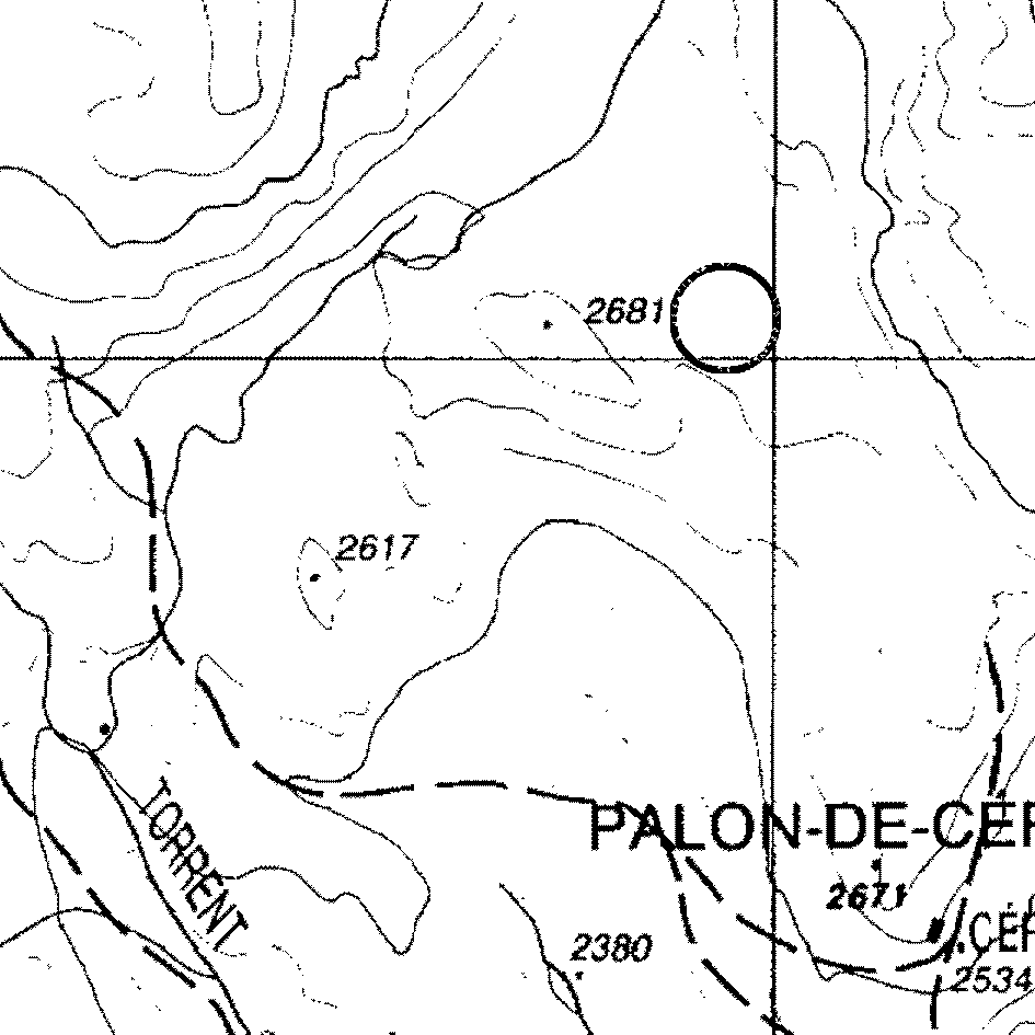 mappa lago Comba Rollin II - Ayas