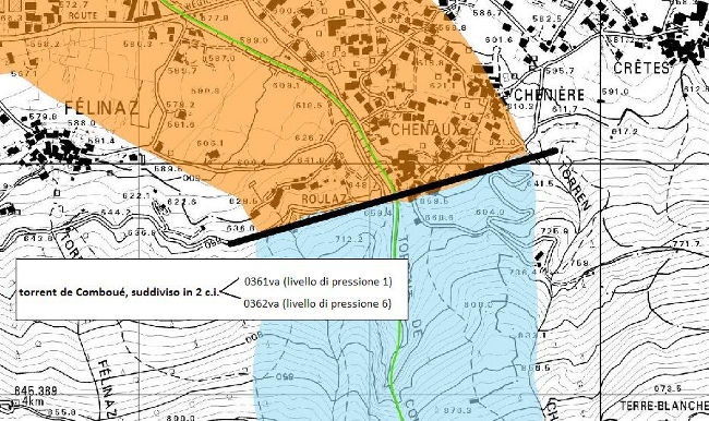 esempio suddivisione corpo idrico