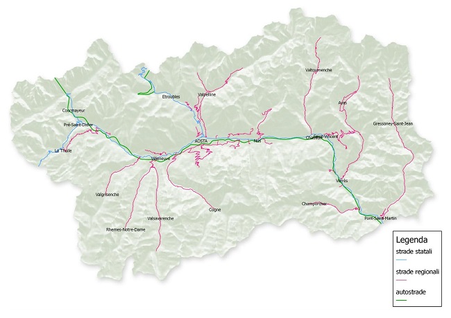 Strade in Valle d'Aosta strade