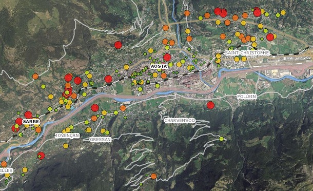 Geoportale SCT regionale Radon