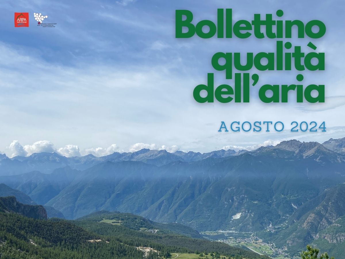 immagine della striscia di polveri nella media valle, cielo nel quale le nuvole disegnano eleganti forme, collina e media montagna in primo piano ricoperta di alberi, montagne in secondo piano