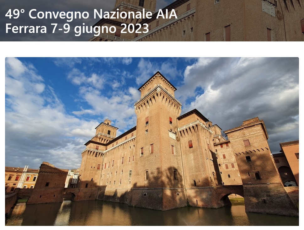 Convegno AIA a Ferrara - dal 7 al 9 giugno