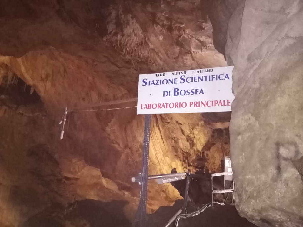dettaglio dell'interno della Grotta di Bossea