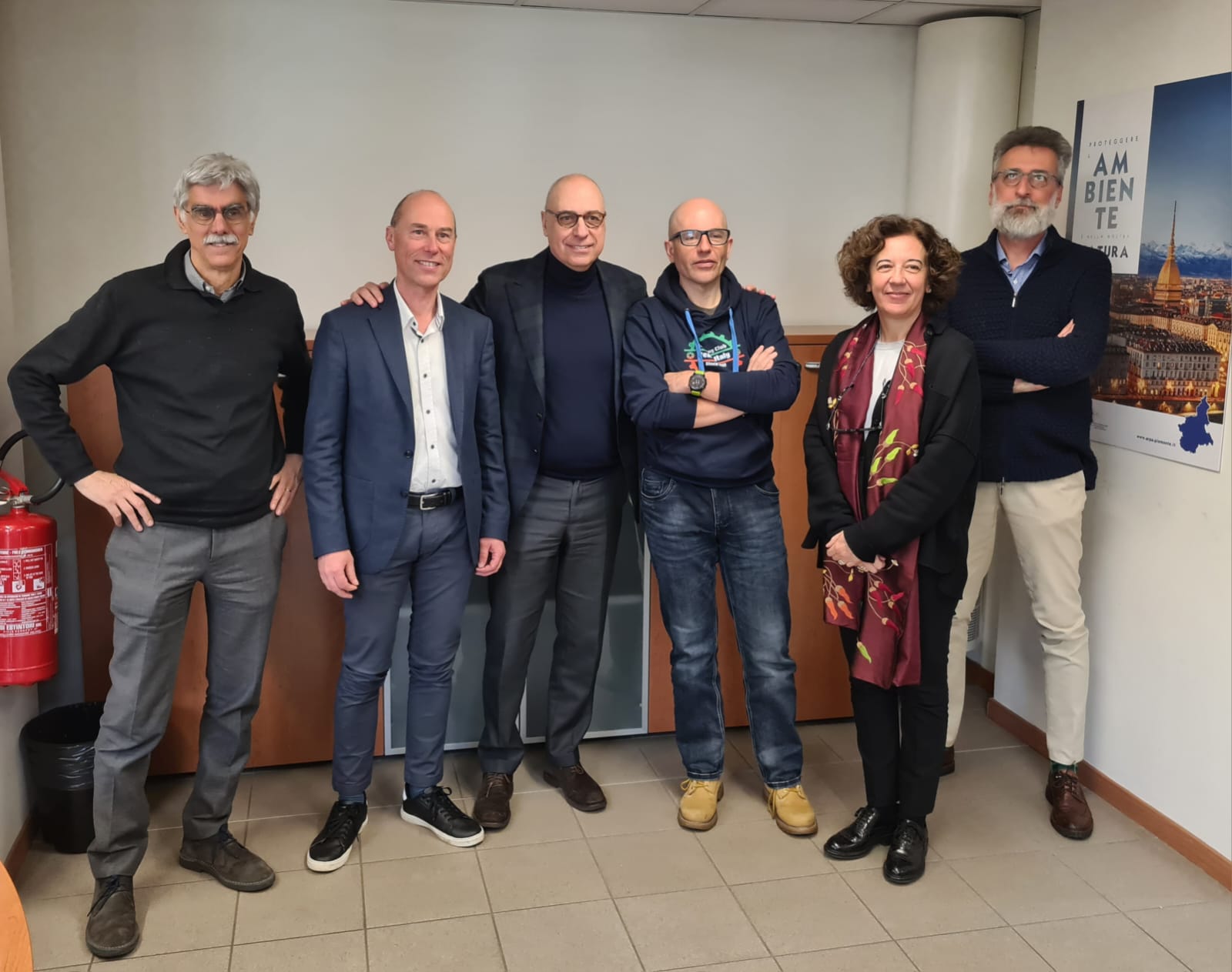 I direttori generali di ARPA Liguria, Piemonte e Valle d'Aosta con i Direttori tecnici