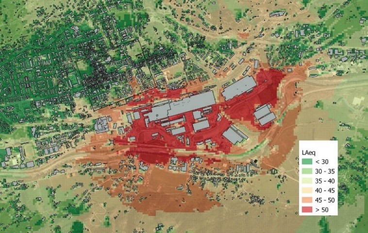 Mappatura acustica della rumorosità prodotta dal complesso siderurgico CAS nell’area circostante (anno 2023)
