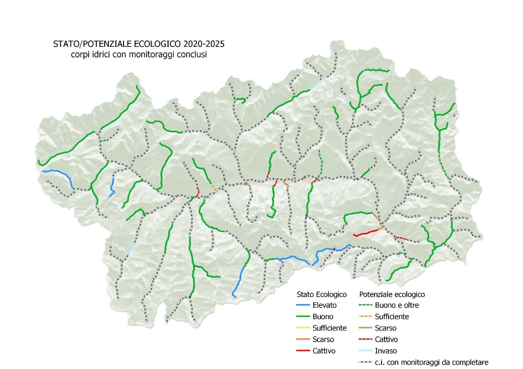 1 mappa stato o potenziale ecologico