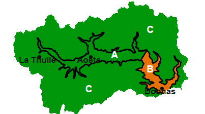 cartina Donnas zona B