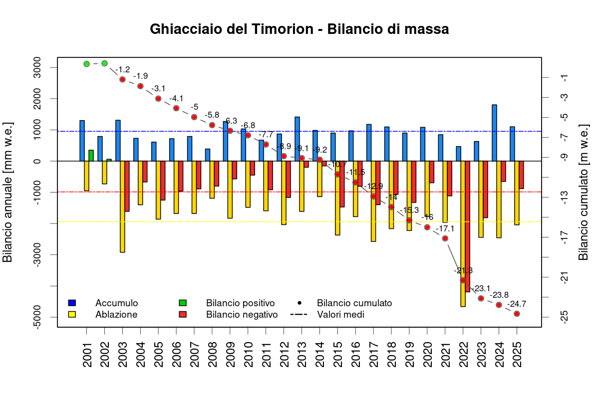 Timorion bilancio di massa