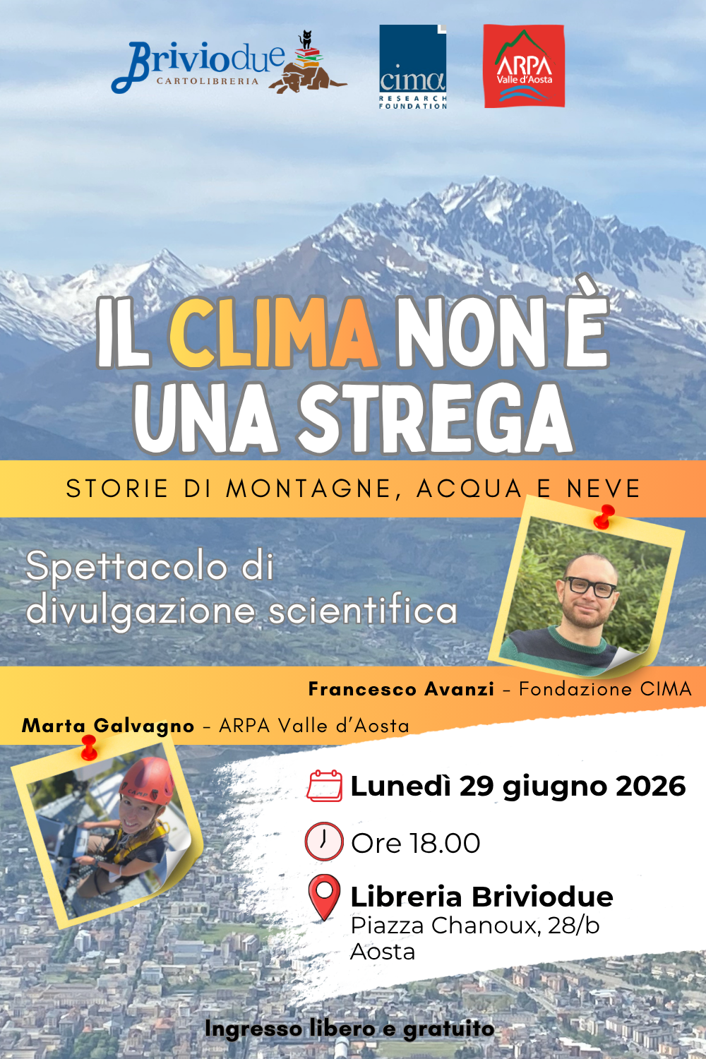 Locandina Serata Il clima non è una strega