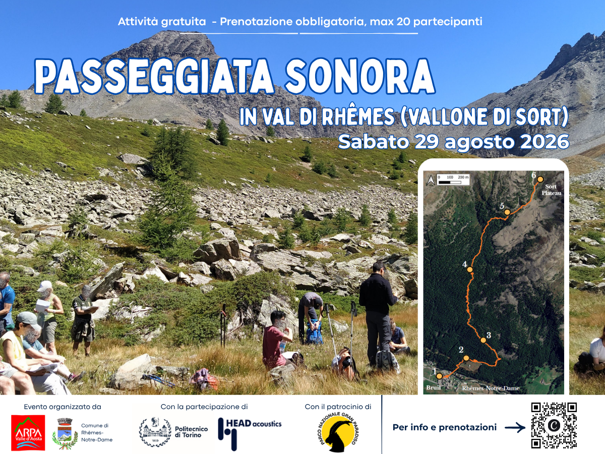 Passeggiata sonora nel Vallone di Sort della Val di Rhêmes – 29 agosto 2026