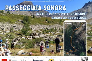 Passeggiata sonora nel Vallone di Sort della Val di Rhêmes – 29 agosto 2026