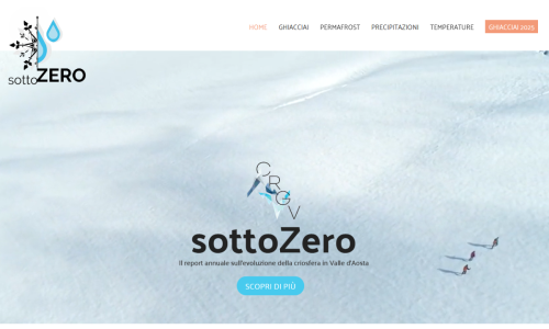 Report annuale sui Ghiacciai valdostani - sottoZERO, dati 2025