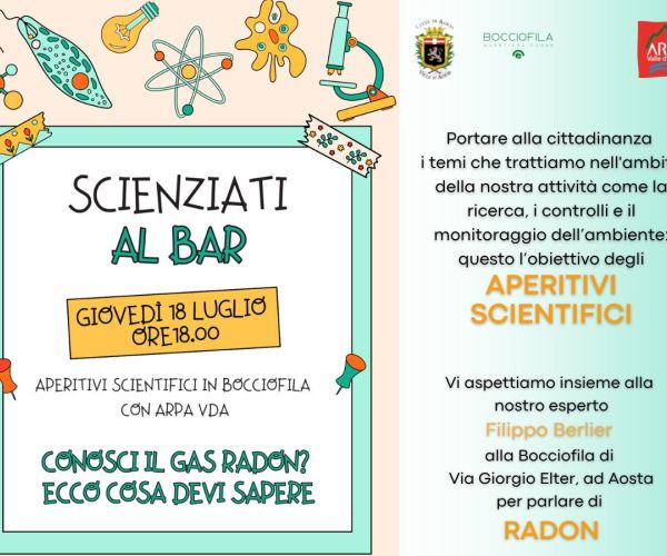 Locandina scienziati al bar